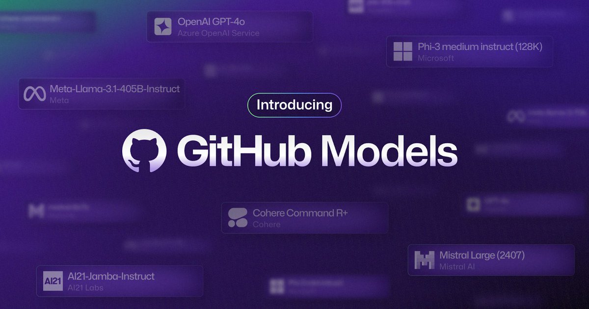 fatih2211's tweet image. 1/7 🚀 Breaking news in the AI world! GitHub just dropped a bombshell with their new "GitHub Models" - a direct challenge to Hugging Face's dominance. But what does this mean for developers? Let's dive in... #GitHubModels #AI