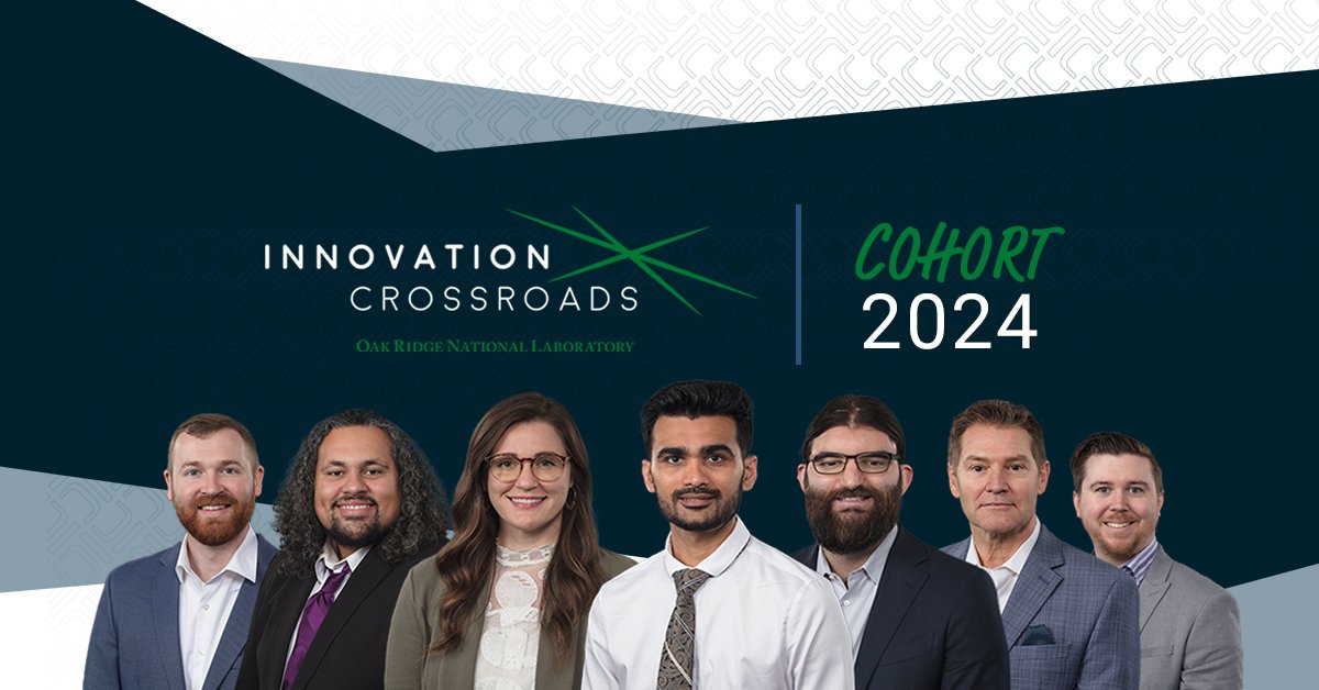 Exciting news! 🎉 

Welcome to our seven new entrepreneurs in #InnovationCrossroads Cohort 2024! 🚀 Check out their groundbreaking work in energy and advanced manufacturing. 🌟

Read more: ornl.gov/news/innovatio…

#Entrepreneurship #EnergyTech #AdvancedManufacturing #ORNL