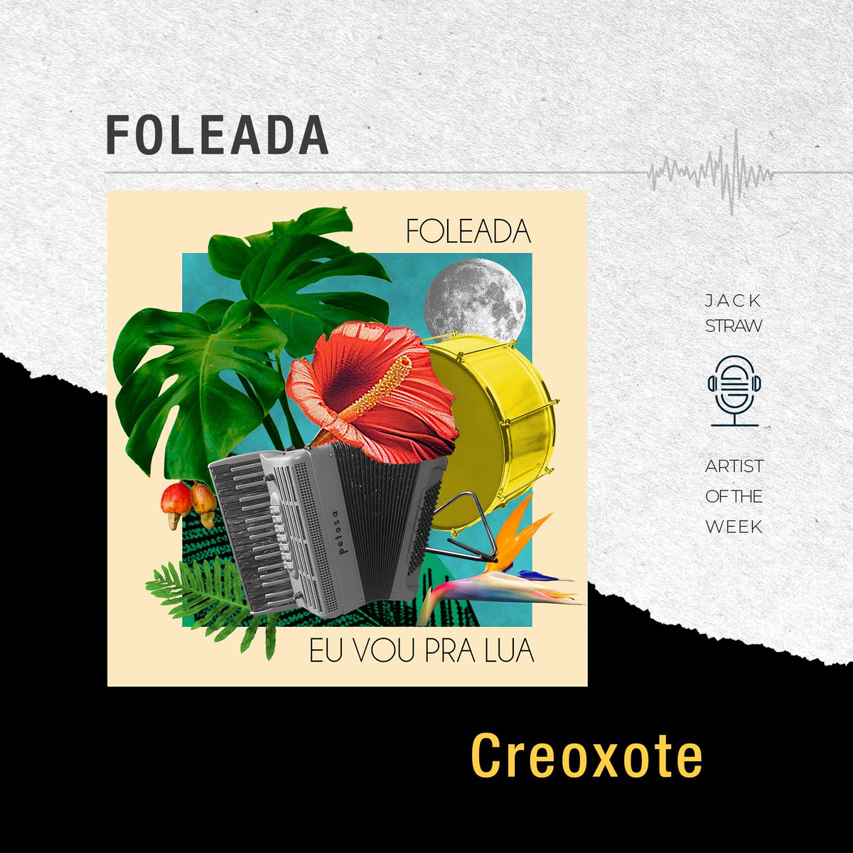 Check out the newest episode of our Artist of the Week #podcast! Jack Straw resident artists Foleada released their new album of Brazilian Forró music, Eu Vou Pra Lua, this summer. 

Listen at jackstraw.org/podcasts/artis… or #WhereEverYouGetYourPodcasts.

#JackStrawArtists