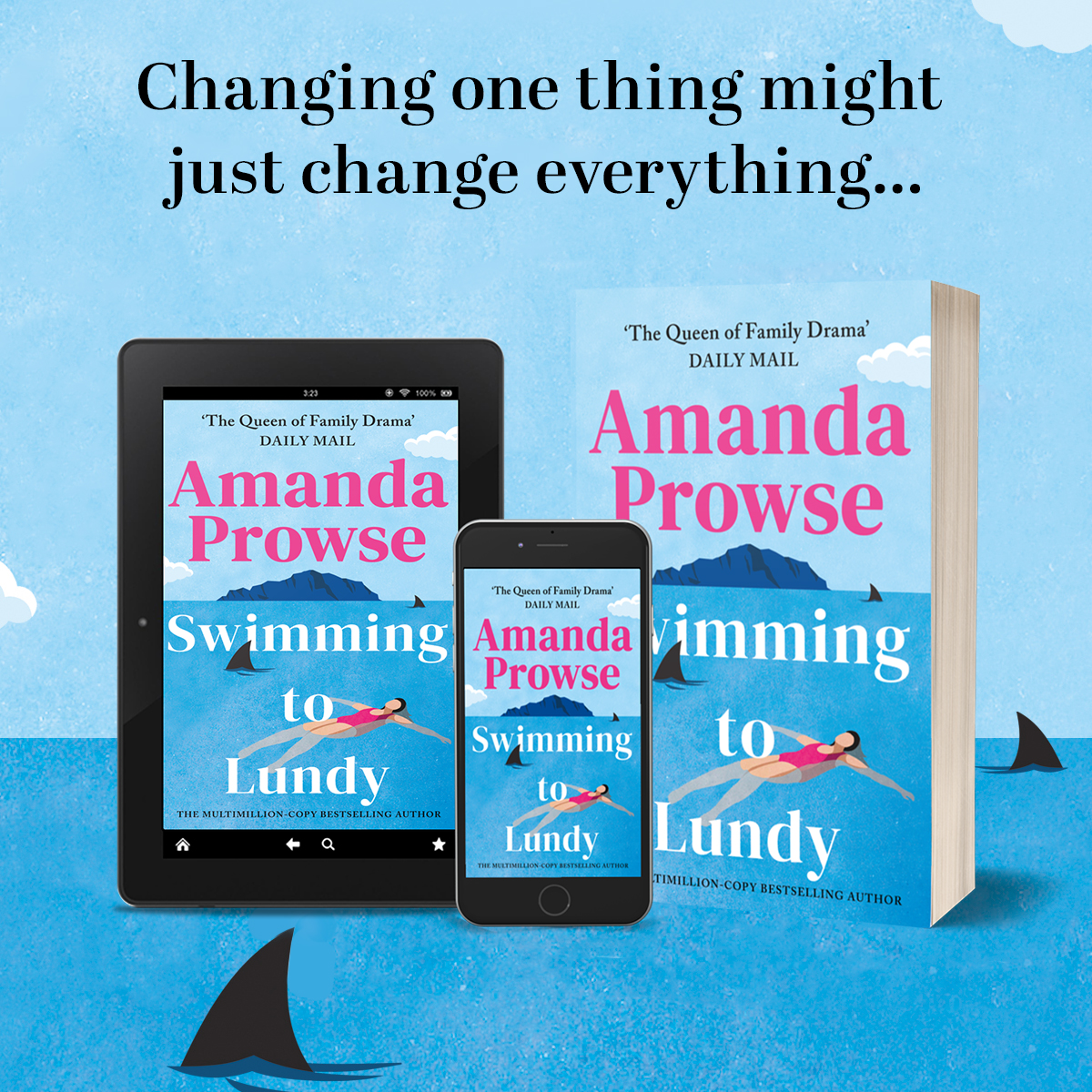 MrsAmandaProwse's tweet photo. Countdown to Publication Day! You know I'm terrible with numbers, but by using @timeanddate (who I can't live without when researching my novels), I know that 'Swimming to Lundy' is out in just 5 days time! Pre-order on Kindle here https://t.co/jfmYaodOAY 😍🥰😘 https://t.co/o3ok3eBgCU