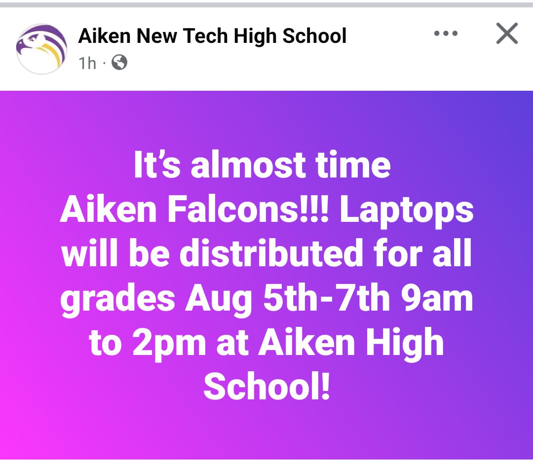 Attention falcon families and students...