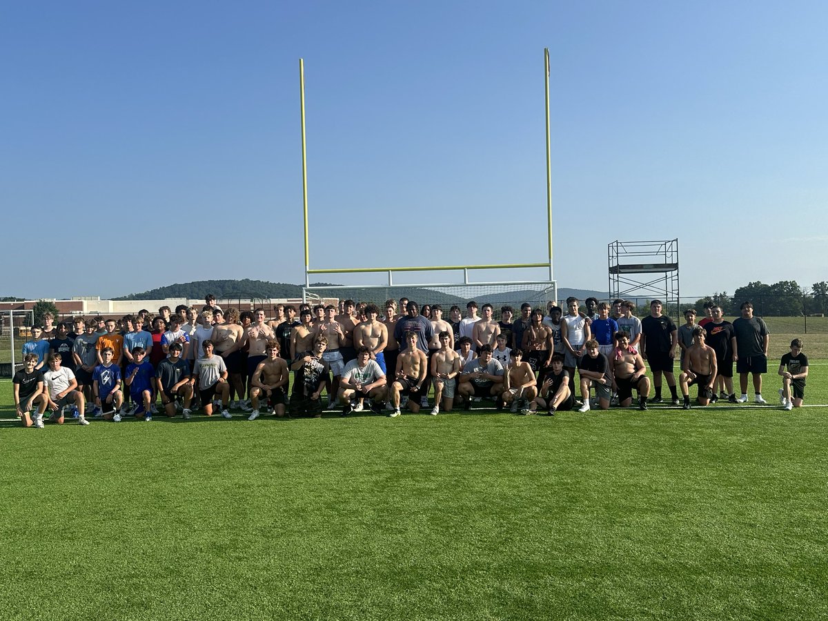 This summer we welcomed 43 rising freshman into the program who joined our 65 returning upperclassmen. 

On Wednesday they wrapped up their summer workout program led by <a href="/trueap/">True AP</a>. 

Thank you to the <a href="/trueap/">True AP</a> staff who helped ensure all 65 upperclassmen passed their conditioning