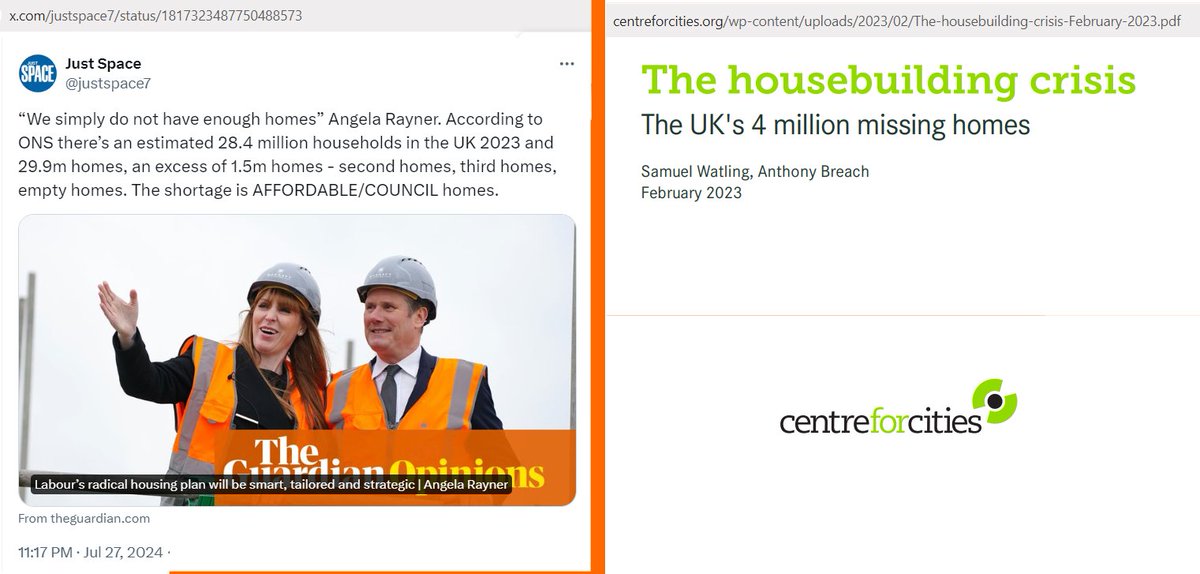 belebenso's tweet image. The UK has more homes than households, and a shortage of 4 million homes, at the same time, apparently. #RandomNumberGenerator #housing #uklabour