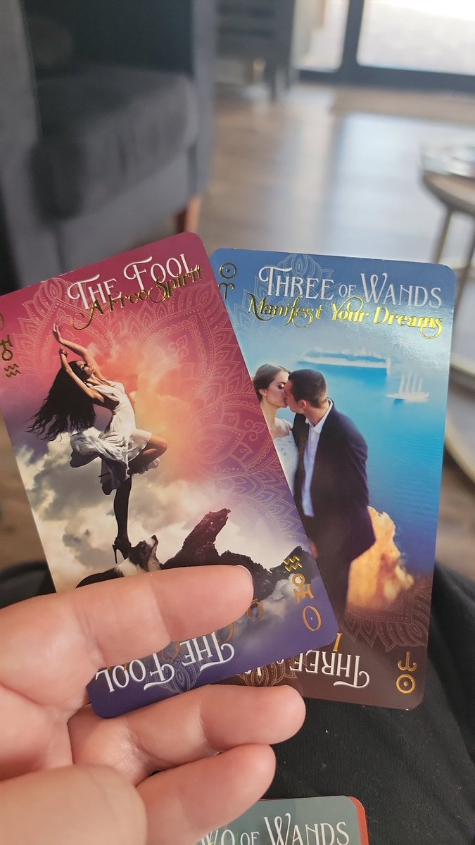 IndigoEternal's tweet photo. manifest into reality. It's a new beginning. A new adventure that will lead to leveling up with big developments. Trust in your decisions. I truly hope this helps. 

The Fool &amp; Three of Wands. https://t.co/nGF0jwM9bs