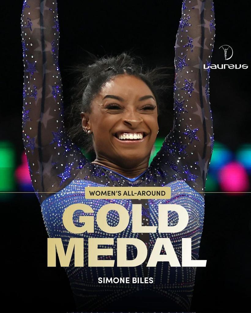 Simone Biles is the Women's all-around Olympic Champion. SIX Olympic gold medals for Simone 🙌🏾🙌🏾