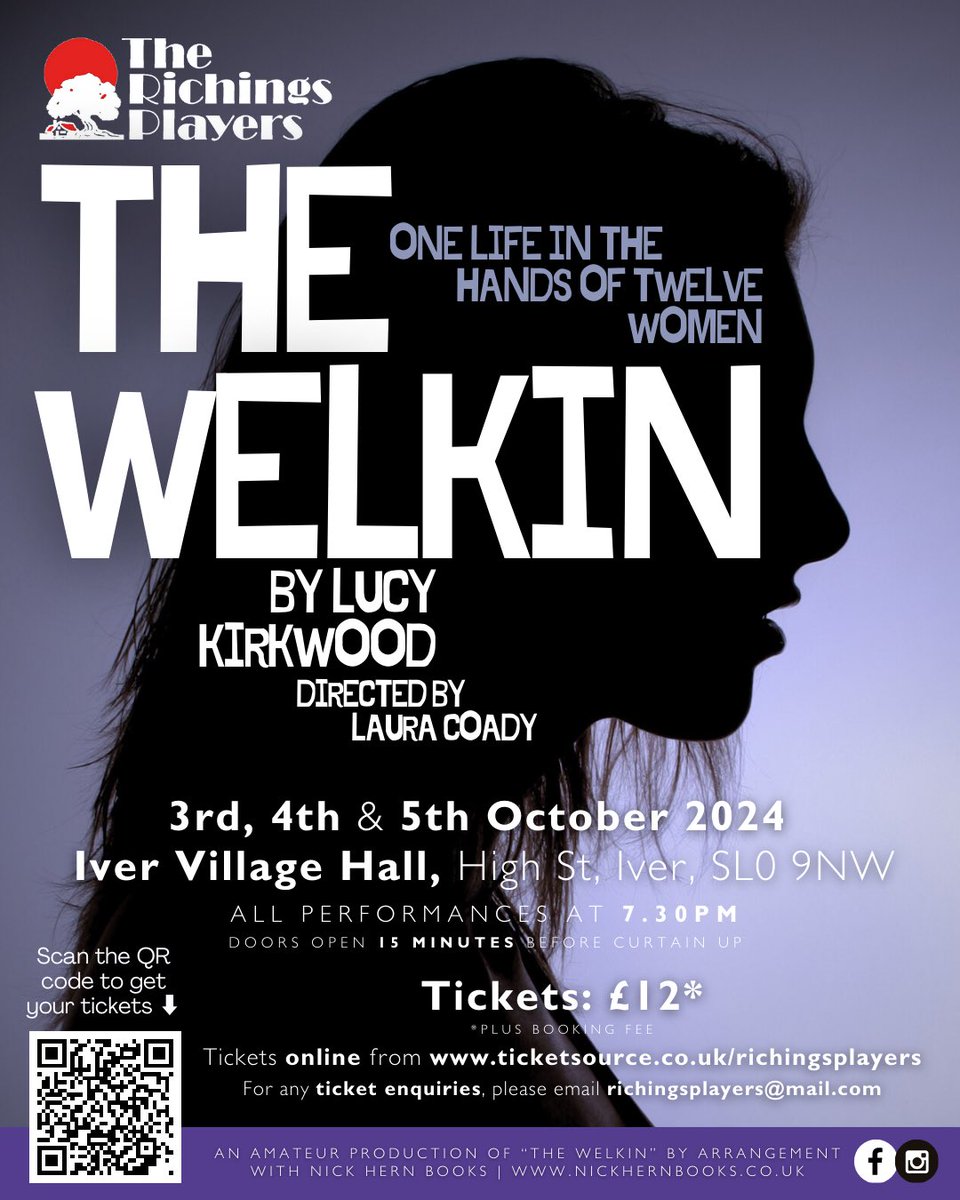 🎟️ Exciting news - the Box Office our next production, “The Welkin”, the feminist courtroom drama by Lucy Kirkwood with Laura Coady making her directorial debut, is now… open! Performing in Iver Village Hall this October. Head to ticketsource.co.uk/richingsplayers to get yours…