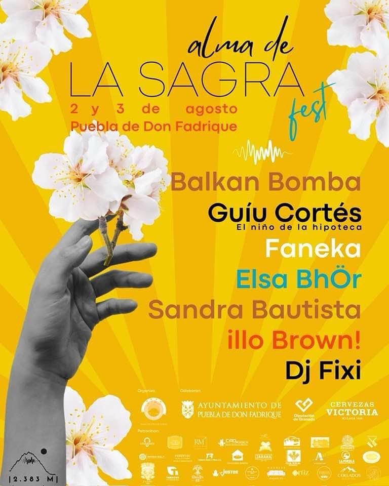 Mañana comienza el Festival Alma de la Sagra!! ⛰️☀️

➡️ No te pierdas las diferentes actuaciones y actividades que ofrecen los días 2 y 3 de agosto. 🎶