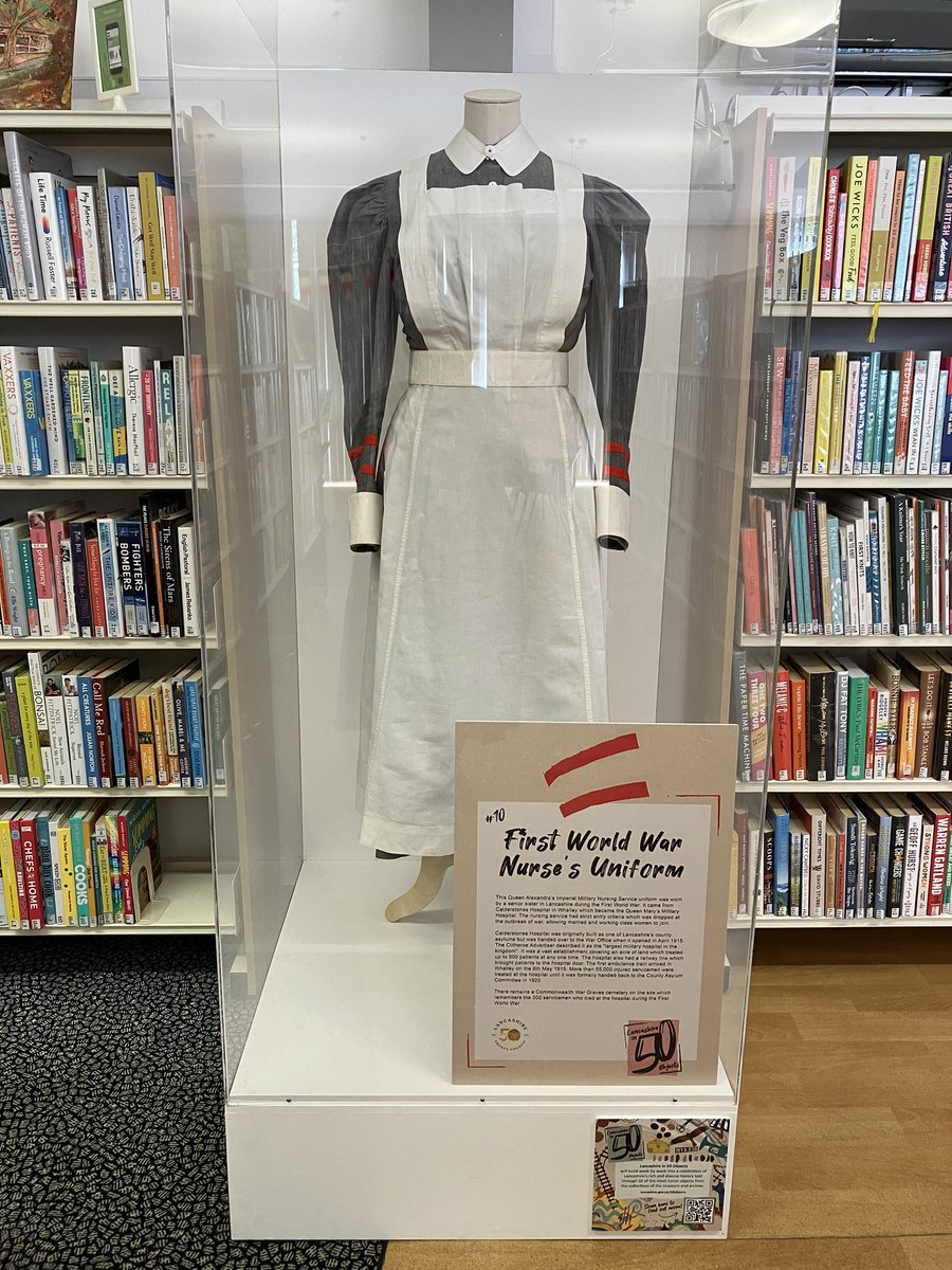 buliejell's tweet image. Great to see #LongridgeLibrary who are celebrating being 50 years old this year 🎉🎉 showcasing a collection of 50 #Lancashire authors and no 10 of #50LancashireObjects.