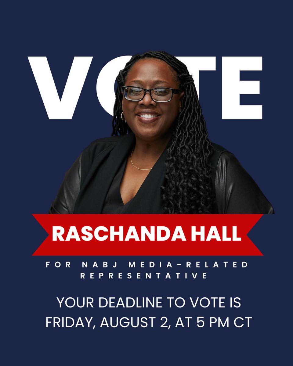#NABJ2024 As members cast votes for the national board, I’m encouraging them to consider the incredibly professional <a href="/raschandahall/">Raschanda Hall</a> for a seat. She respects &amp; values journalists, brings innovative ideas and understands the history and bright future of #NABJ. Get to know her.
