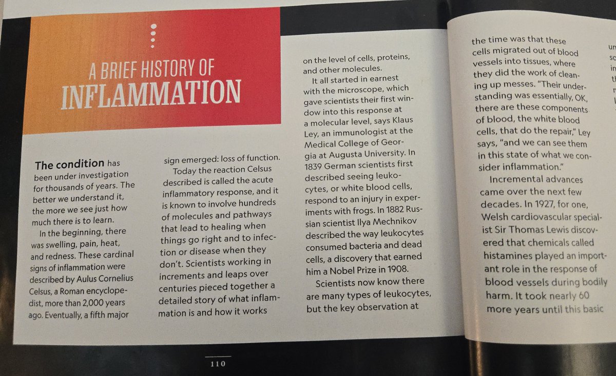 Curious about #inflammaging? IMMCG co-director Dr. Klaus Ley is featured in the latest issue of <a href="/NatGeo/">National Geographic</a>, sharing insights on the history of inflammation. Learn more in this exclusive interview, available only to subscribers! <a href="/MCG_AUG/">MCG</a> #LeyLab_AU