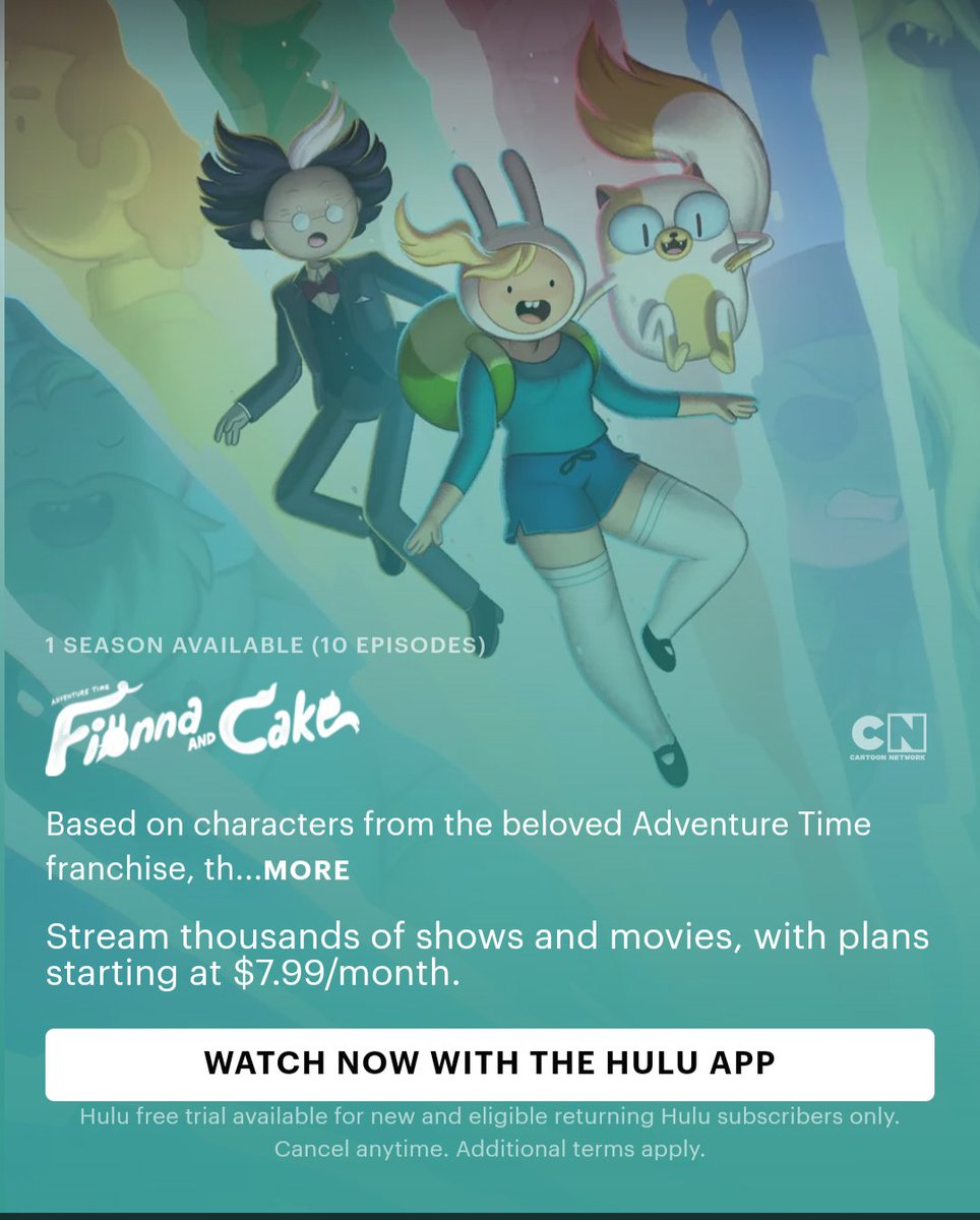 congrats fionna and cake for being the first TV-14 cartoon network show  🥴🥴🥴🥴, image size:964x1200