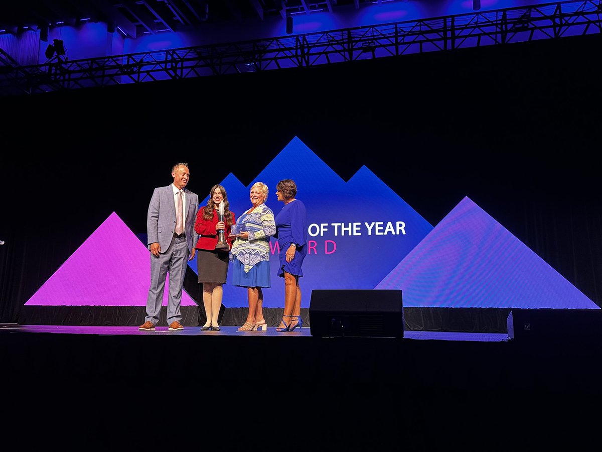 okcareertech's tweet photo. Lara Morris from @okcareertech is the Administrator of the Year winner! Congratulations Lara! #OKSummit24 #OKCareerTech
#okacte https://t.co/OGapV76yss