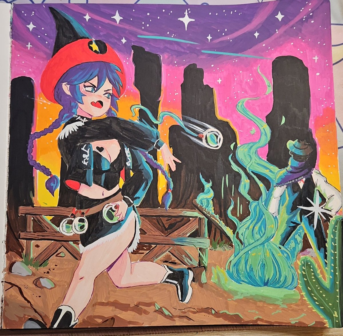 Went out of my comfort zone a little bit 
Idk 
Full drawing process with commentary 
youtu.be/HFDjiu8F_3o?si…