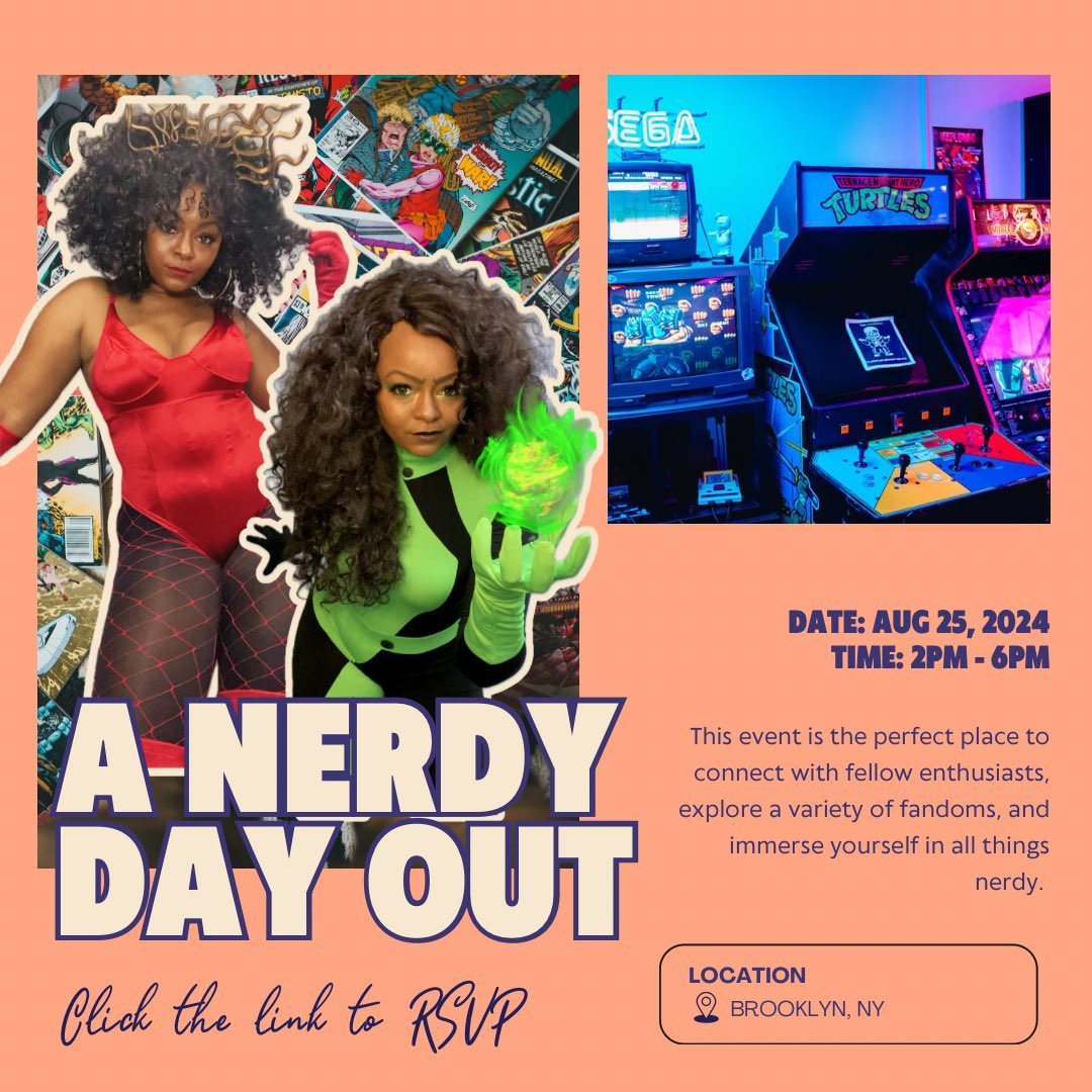 Hey hey 👋🏾 this month I’m hosting an east coast meet up (FINALLY!) and would love to see you there. It’ll be located in Brooklyn, NY. RSVPs are required since space will be limited. 

RSVP at the link below. See you then!

simplyrobotix.ck.page/anerdydayout