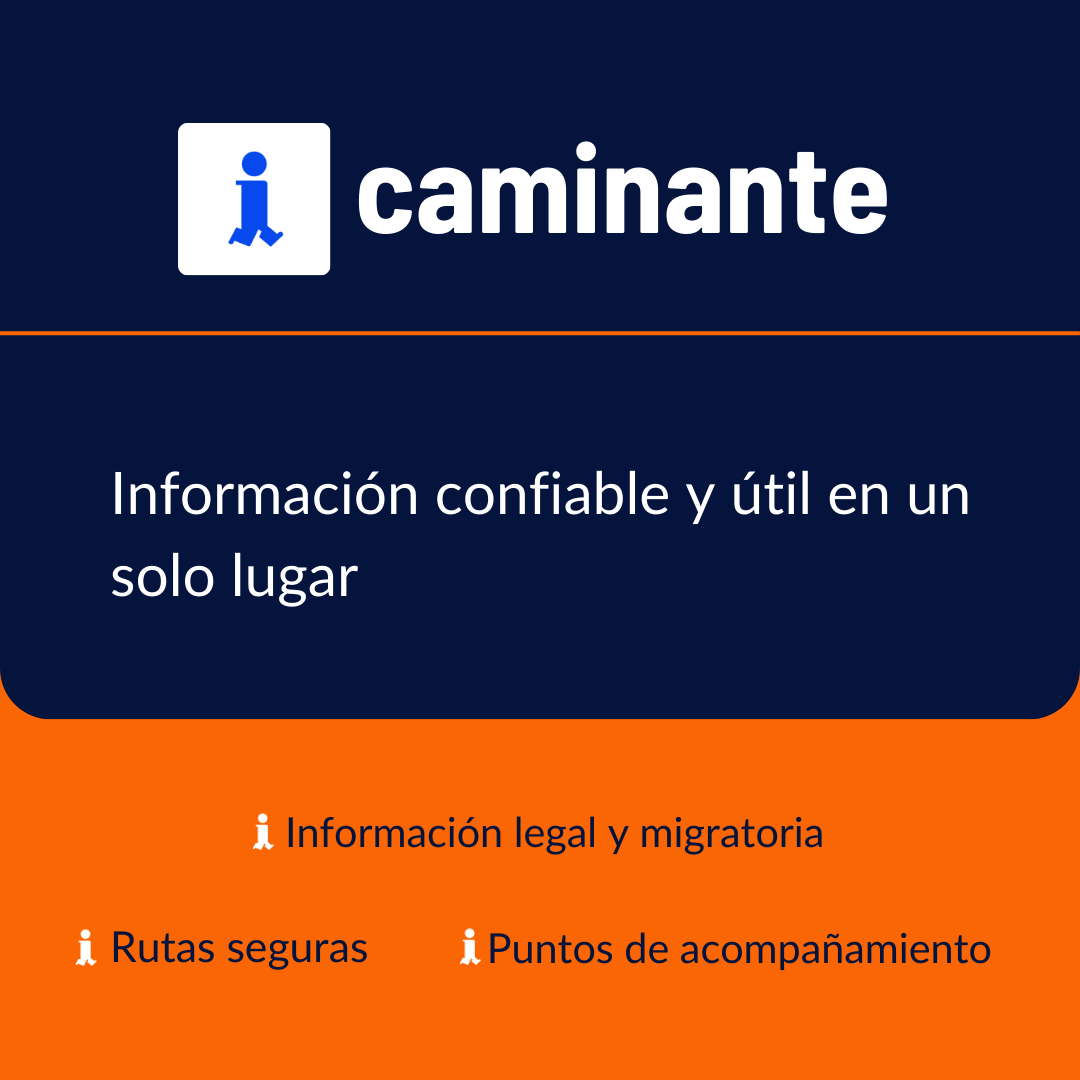 👣INFOCAMINANTE, tu compañera de viaje🌍

#Pronto, una app que te ayudará en cada paso de tu caminar. Acceso a información confiable y útil en un
solo lugar:

🔹 Rutas segura
🔹 Puntos de acompañamiento
🔹 Información legal y migratoria

👉infocaminante.live-website.com