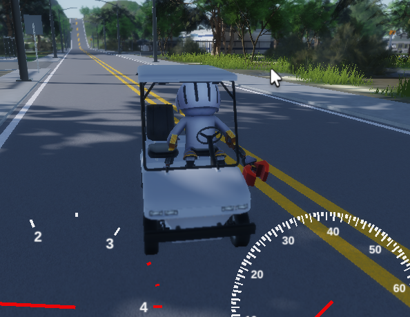 The Road Has Golf Carts!