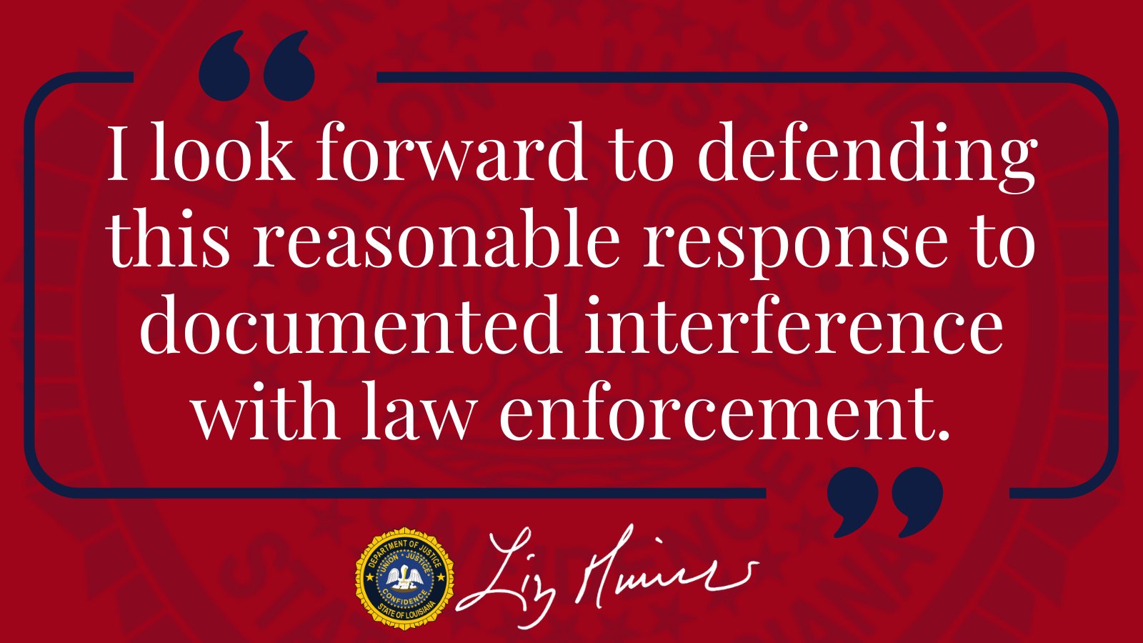 Attorney General Liz Murrill on X: &ldquo;My thoughts on the new 