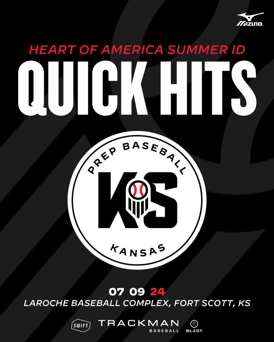 Prep Baseball Kansas (@prepbaseballks) on Twitter photo ๐๐๐๐ง๐ฉ ๐ค๐ ๐ผ๐ข๐๐ง๐๐๐ ๐๐ช๐ข๐ข๐๐ง ๐๐ฟ: ๐๐ช๐๐๐ ๐๐๐ฉ๐จ
+ Takeaways from the Heart of America Summer ID, held July 9th at LaRoche Baseball Complex.
+ Scout notes on 10+ name-to-know players, found here. ๐
๐: loom.ly/07c1Si0 ๐๐๐๐ง๐ฉ ๐ค๐ ๐ผ๐ข๐๐ง๐๐๐ ๐๐ช๐ข๐ข๐๐ง ๐๐ฟ: ๐๐ช๐๐๐ ๐๐๐ฉ๐จ
+ Takeaways from the Heart of America Summer ID, held July 9th at LaRoche Baseball Complex.
+ Scout notes on 10+ name-to-know players, found here. ๐
๐: loom.ly/07c1Si0