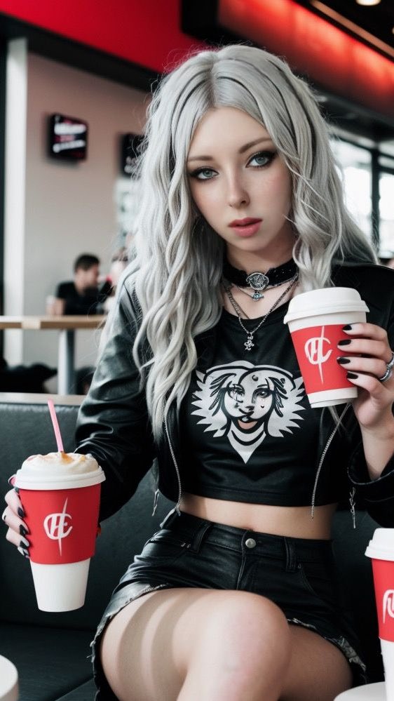 Face of Mondays ☕️ How many cups of coffee do you need to stay alive?

#AI #aiart #aigirl #aimodel #blondehair #gothgirl #gothmodel #metalgirl #altmodel #photomodel #coffee #coffeeshop #kfc