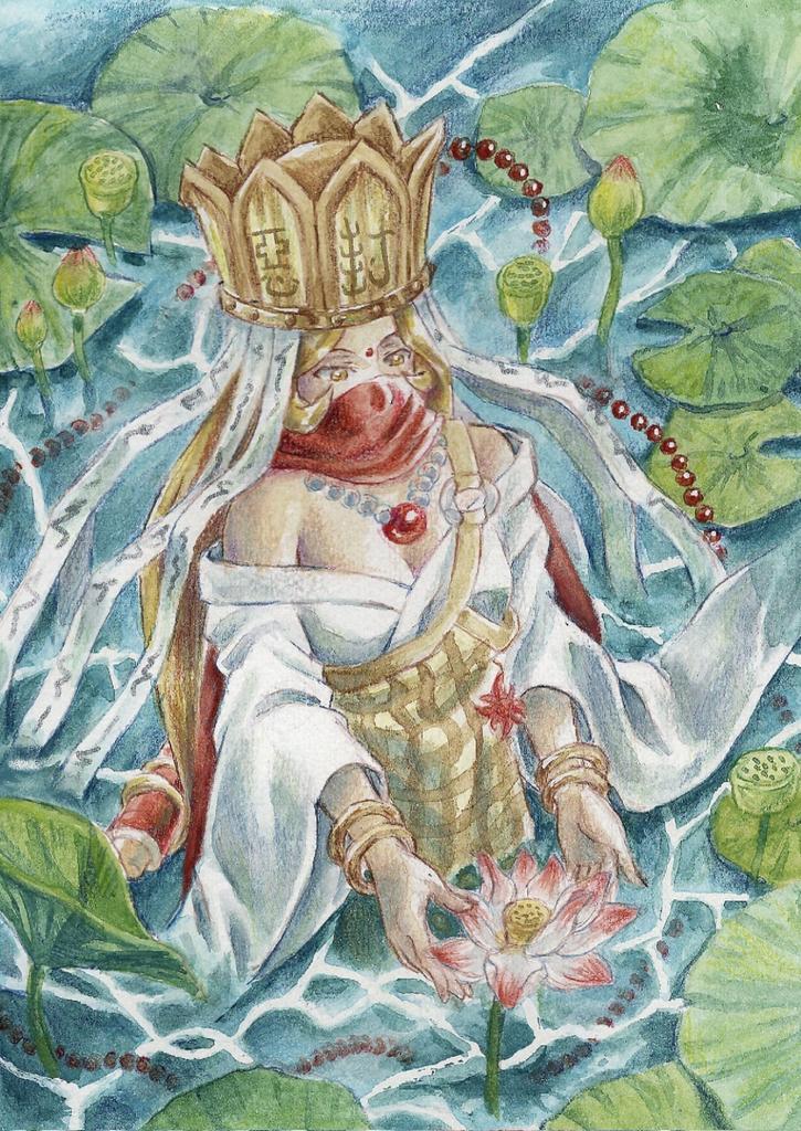 Happy Odaiba Day!! 
This year, I had the pleasure of contributing to Digigirl Zine vol2!!✨️
Check out the zine, it's free and is full of AMAZING Art from so many talented artists! It is an honor to be included alongside everyone❤️

Here is my contribution with Sanzomon 🪷