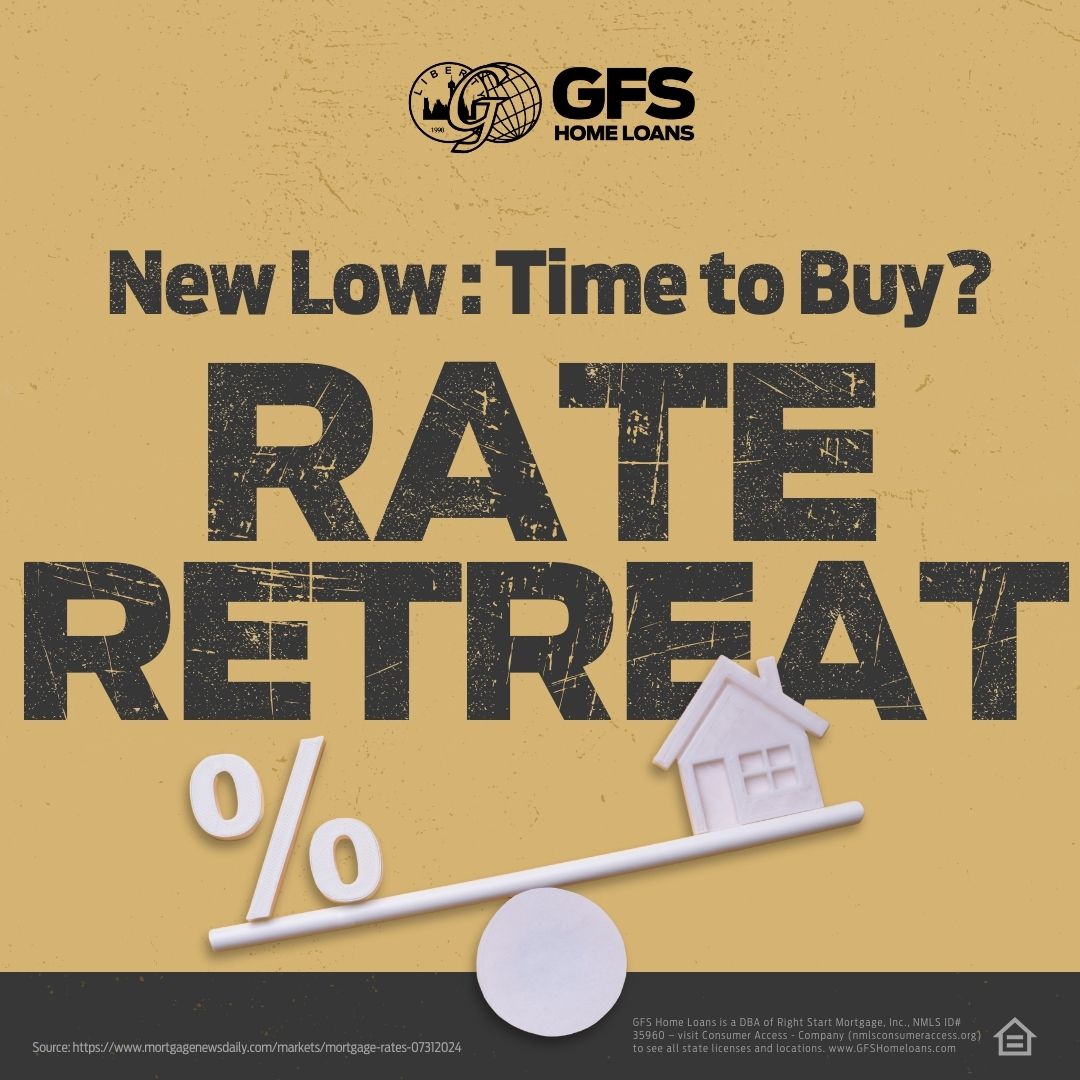 GoldFinancial1's tweet photo. Mortgage rates dive to a new long-term low! Today's unexpected drop, despite the Fed holding steady on rates, shows the market's forward-looking nature. 

Ready to seize a lower rate? Find out how this shift could benefit you!

#MarketUpdate #HomeLoan #HomeFinance
#GFSHomeLoans https://t.co/0h1620QK1V