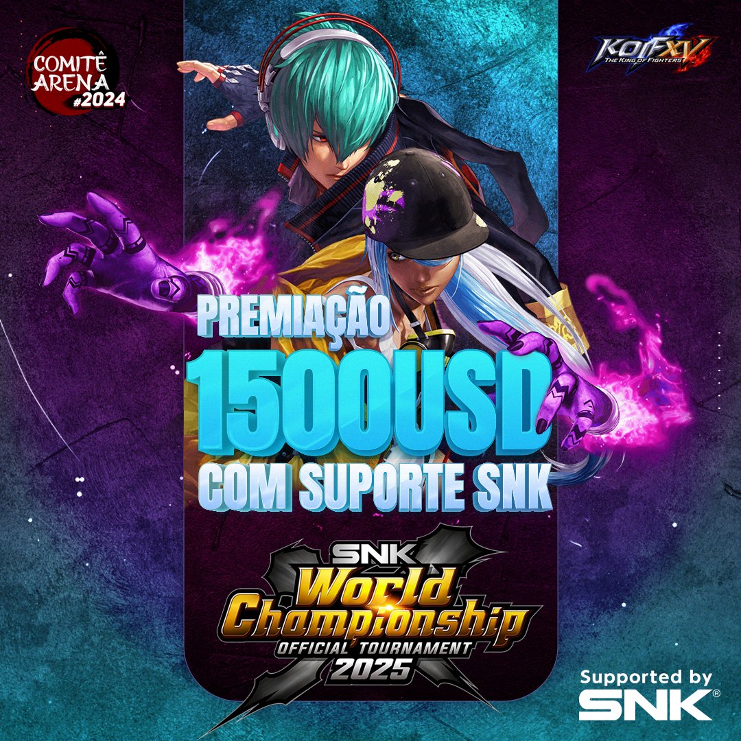 comitegamesoficial (@comitegames) on Twitter photo Salve KOFEIROS
Está ficando top demais, <a href="/SNKPofficial/">SNK GLOBAL</a> surpreendendo demais...
Vão ficar de fora dessa?
Inscrições abertas, não deixem pra ultima hora...
start.gg/tournament/com… Salve KOFEIROS
Está ficando top demais, <a href="/SNKPofficial/">SNK GLOBAL</a> surpreendendo demais...
Vão ficar de fora dessa?
Inscrições abertas, não deixem pra ultima hora...
start.gg/tournament/com…