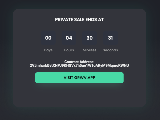 greenwav_es's tweet photo. 4 hours 30 minutes left for to submit your Private Sale join request!
After the timer runs to zero, only a day or two remains to send your fundings to lock yourself in to the #GreenWAVES

Submit your request at:  https://t.co/InhFIG6cMr https://t.co/TtRo6XMCpw