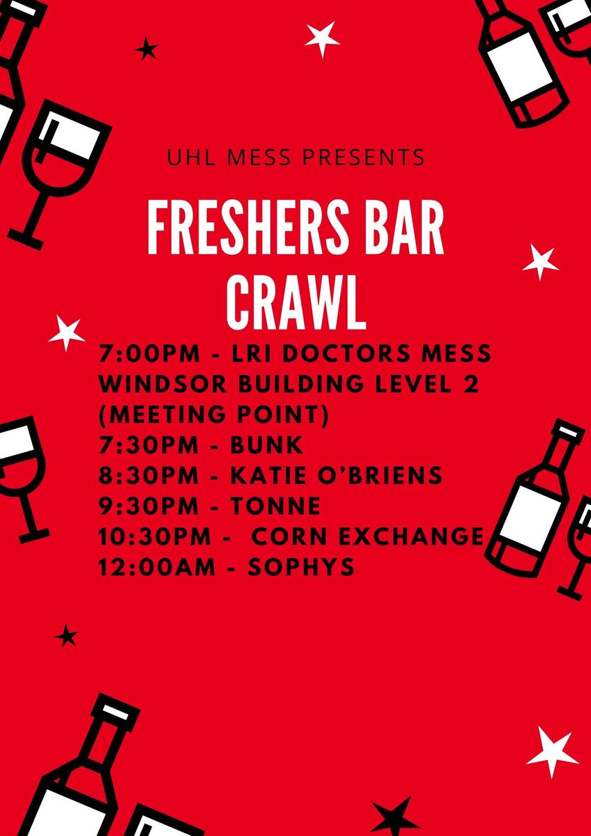 ***TOMORROW***(2/8)

We can't wait to see all members new and old at our bar crawl tomorrow
