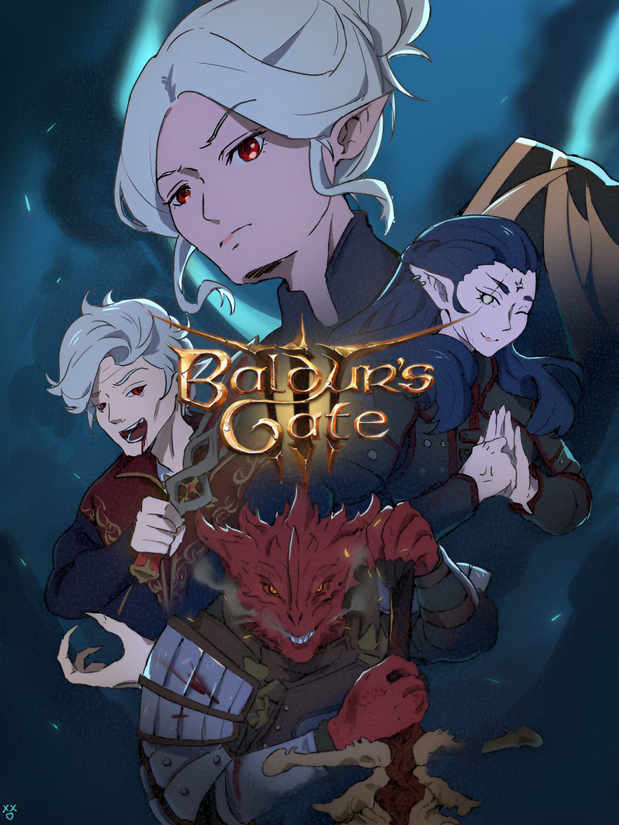 Draw a campaign with friends and use it as the game cover 🤔  #BaldursGate3