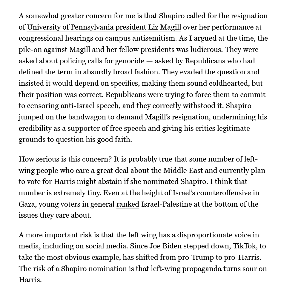 derlaubach's tweet photo. @daniel3liasson Hier im New Yorker eine etwas andere Betrachtung. Ich finde die Bedenken nachvollziehbar, selbst wenn man Shapiro politisch nähersteht als den Demonstrant*innen. 
Mal ungeachtet der anderen Kritikpunkte, die es an ihm gibt. 
https://t.co/q4lEXLAoI2 https://t.co/83VapgqYtN