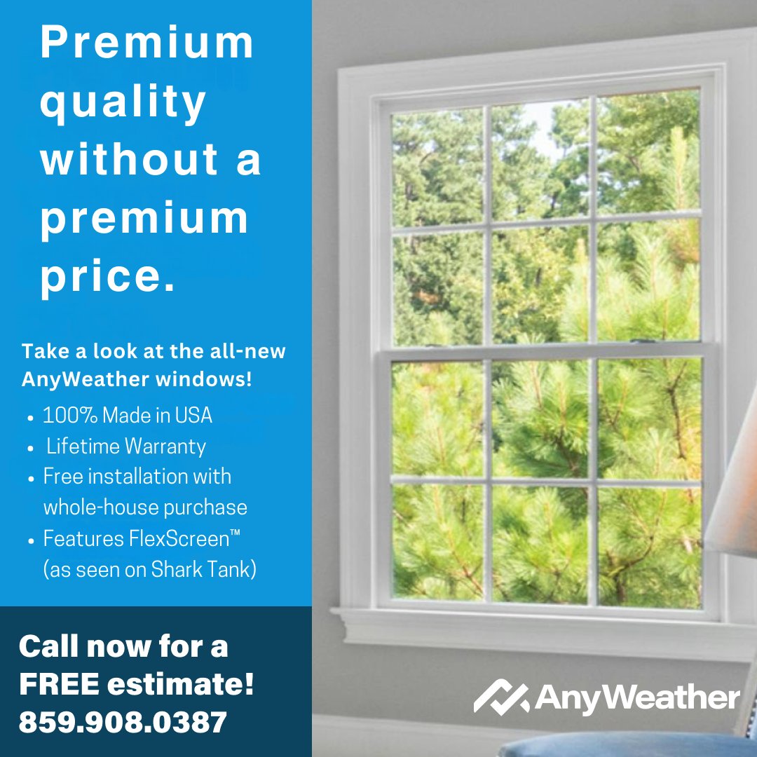 Introducing AnyWeather Windows - Custom Vinyl Replacement Window Services...