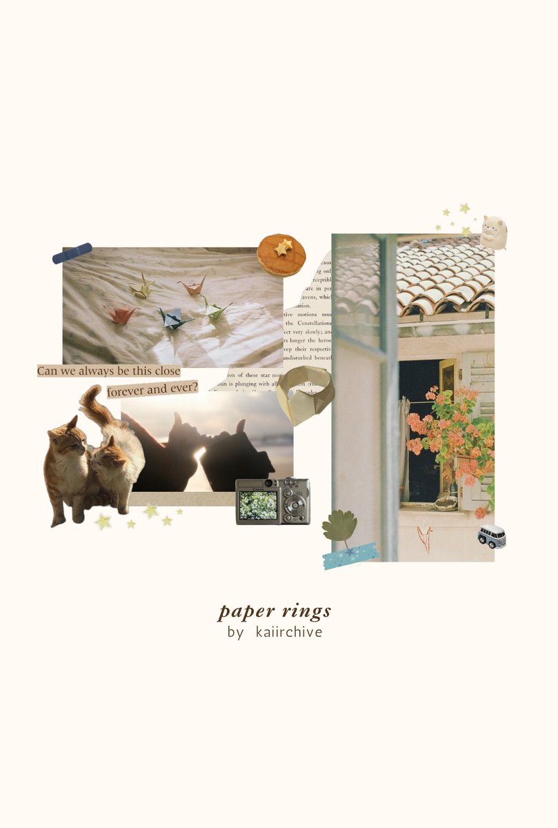 🫧 𝒑𝒂𝒑𝒆𝒓 𝒓𝒊𝒏𝒈𝒔

🤍 #avenpaz #kavalena
🎐 written for day 6: visiting their hometown of #avenpazweek 

🏷️ archiveofourown.org/works/57835867