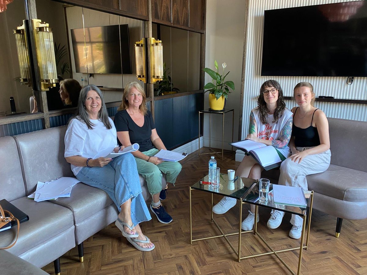 First rehearsals went really well today with our amazing cast and director ❤️ <a href="/actormichaela/">Michaela Short</a> <a href="/AngelaActs/">Angela Heenan</a> <a href="/CL_atkinson/">♡ Chloe Atkinson ♡</a> <a href="/6decadesandmore/">Marie Greenhalgh</a> #rehearsals #first #theatre #play #cast #director