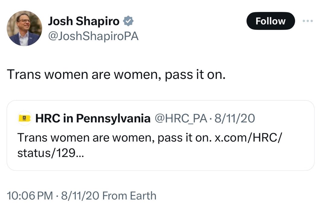 RealMattCouch's tweet photo. Trans women are men, pass it on… https://t.co/gjsvmFENRc