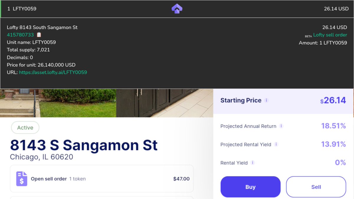 asastatscom's tweet photo. @lofty_ai updates: from now on properties are evaluated using market price and ASA Stats shows your limit orders.
#asastats #Algorand #lofty #RWA https://t.co/6HOHlh3BqF
