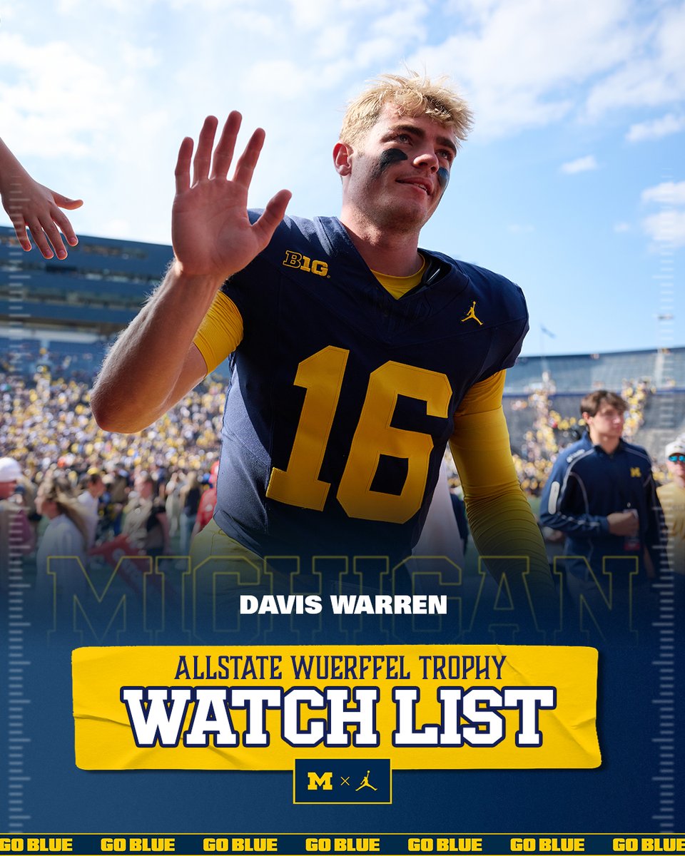 All eyes on Semaj and Davis!

Paul Hornung Award Watch List » <a href="/1dubshow/">dub show</a> 
Allstate Wuerffel Trophy Watch List » <a href="/1daviswarren2/">Davis Warren</a> 

#GoBlue