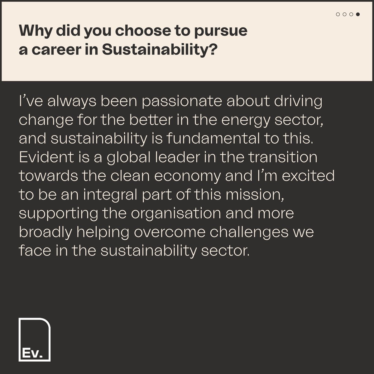 EvidentGlobal's tweet image. John Bennett has joined Evident as Managing Director. 

Find out about John’s responsibilities at Evident and his advice for those looking to launch a career in the green energy sector.

#Evident #GreenJobs #JobsWithPurpose