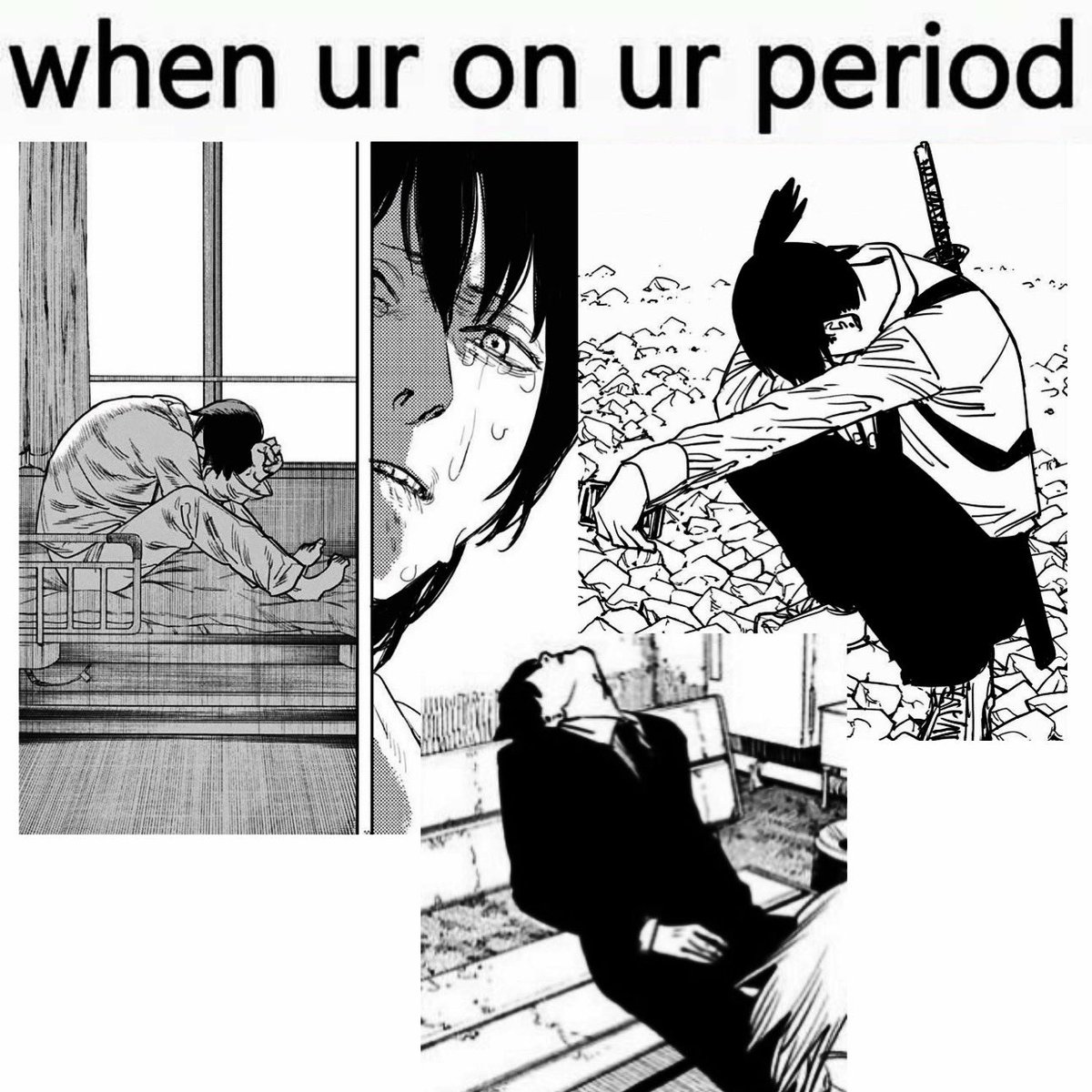 softboyaki's tweet photo. aki was really going through it https://t.co/gXvQlhU6FN