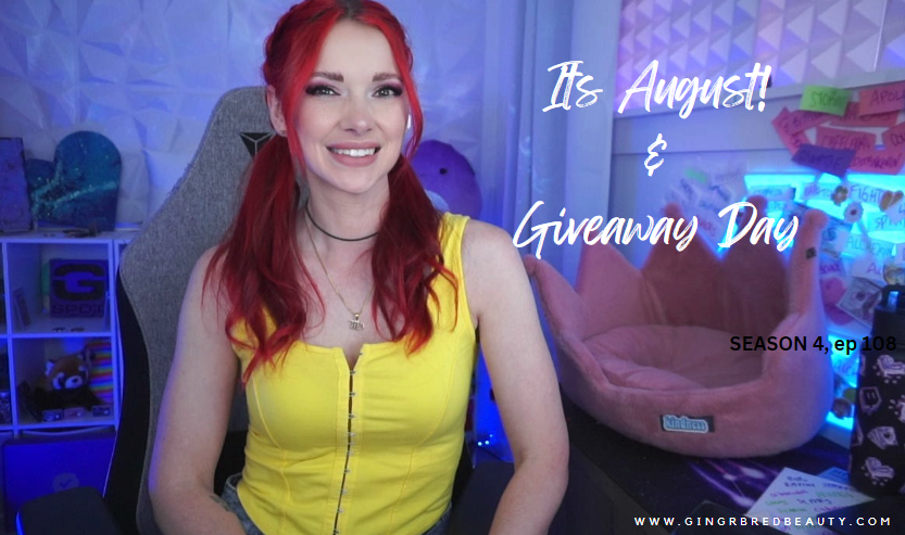 gingrbredbeauty's tweet photo. ITS AUGUST? Holy crap. Its also GIVEAWAY DAY and the last #stream of the week so come hang out and tell me about your weekend plans! #live on #twitch in 15 https://t.co/fspN33zq91 
#repost for #giveaway entries! https://t.co/LTDNW9EAPH