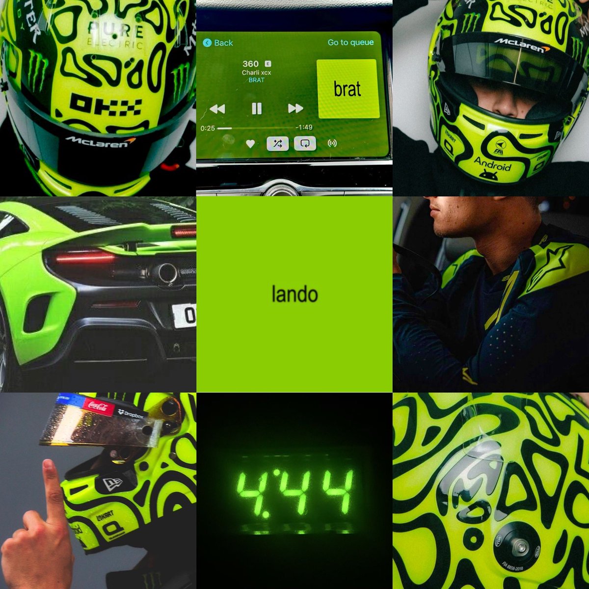 brat summer (lando’s version) 🍋‍🟩🪩🖤