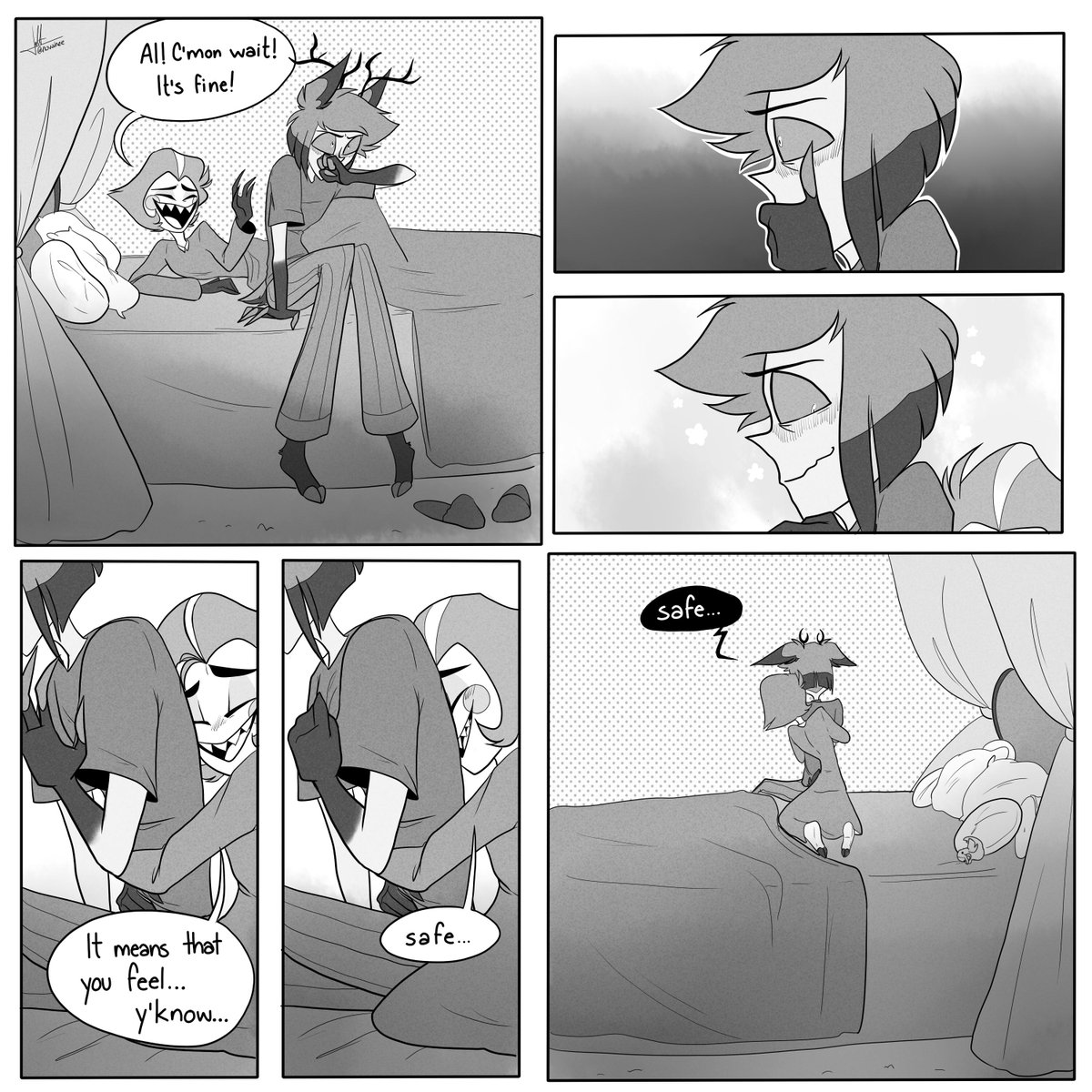 THE SEQUEL 🍎📻 now Alastor wins #hazbinhotel #radioapple #appleradio (just in time for #bottomalastorweek tho they just cuddling 💕)