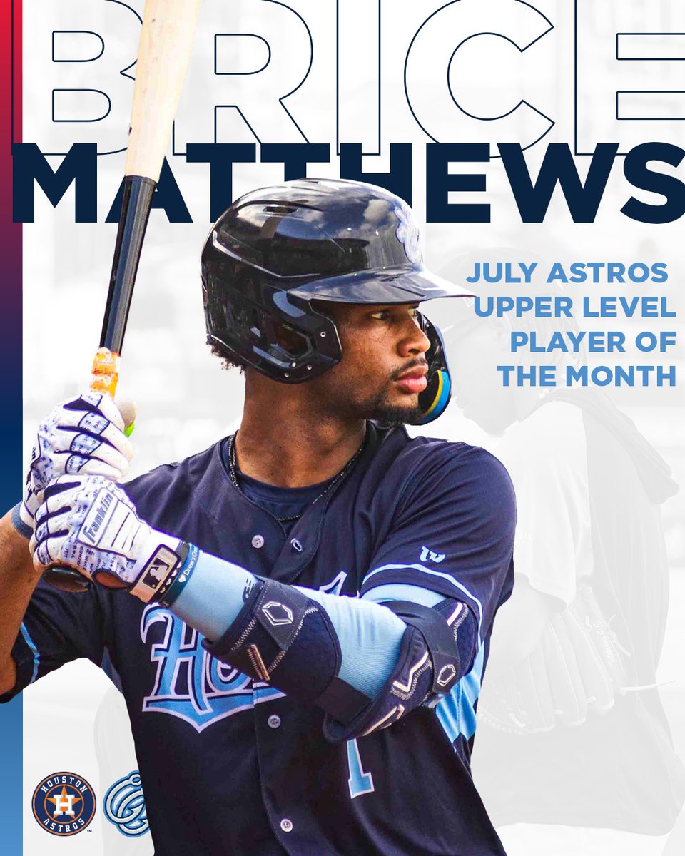 The Houston Kid 🤩

The Astros have named infielder Brice Matthews the Upper Level Player of the Month for July!