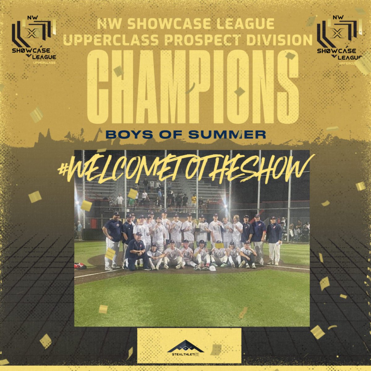 Congratulations to <a href="/boysofsummerbbc/">Boys of Summer BBC</a> for winning the series over ENW <a href="/NW_Bandits/">Northwest Bandits</a> Premier three games to two.   #welcometotheshow #2024NWShowcase League champions #UpperclassProspect division