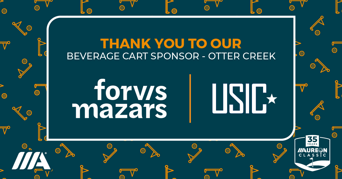Aureon (@aureon) on Twitter photo Thank you to <a href="/ForvisMazarsUS/">Forvis Mazars U.S.</a> and USIC for being the Beverage Cart Sponsor at Otter Creek Golf Club at the #35AureonClassic! Thank you to <a href="/ForvisMazarsUS/">Forvis Mazars U.S.</a> and USIC for being the Beverage Cart Sponsor at Otter Creek Golf Club at the #35AureonClassic!
