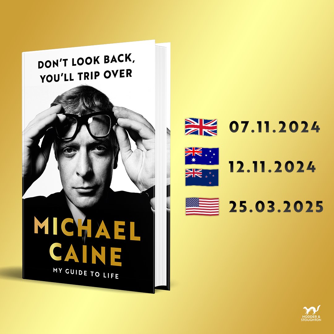 Michael Caine (@themichaelcaine) on Twitter photo In my new book DON'T LOOK BACK, YOU'LL TRIP OVER I look back at my career and try to answer many of the questions I've been asked over the years. I hope readers will like it.
You can pre-order your copy (including signed copies from <a href="/Waterstones/">Waterstones</a>) here: bio.to/dontlookback In my new book DON'T LOOK BACK, YOU'LL TRIP OVER I look back at my career and try to answer many of the questions I've been asked over the years. I hope readers will like it.
You can pre-order your copy (including signed copies from <a href="/Waterstones/">Waterstones</a>) here: bio.to/dontlookback