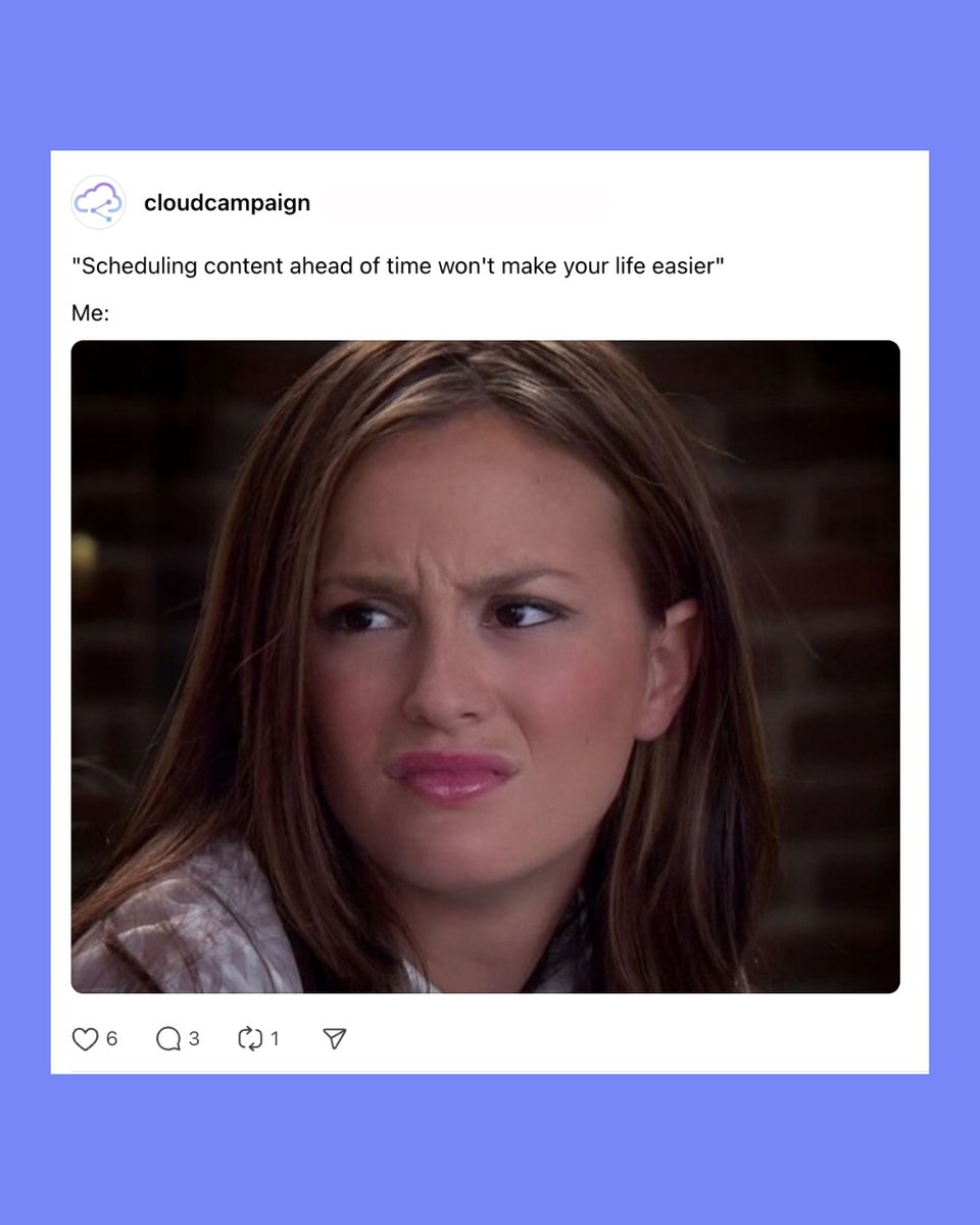 _cloudcampaign's tweet image. I'd like to impolitely disagree. 
#socialmediamanager #socialmediatools #schedulingtools