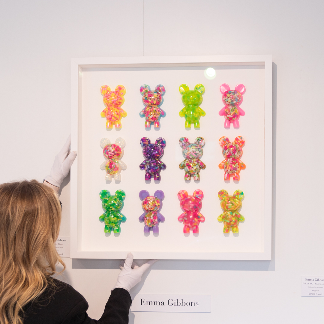 Have you shopped Emma Gibbons'
Self-Care Bears yet?✨🥂🪩🧸💊

Each bear is created with Emma's signature,
handmade glitter pills for guaranteed sparkle ✨

Contact the team for further information!