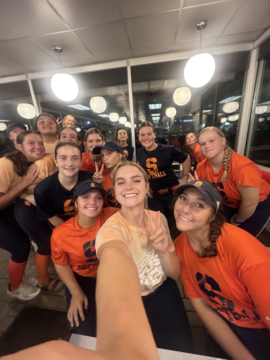 wcsSHSsb's tweet photo. Saniya’s acceptance speech for her team and the celebration dinner at Waffle House! @wcsSHSAthletics https://t.co/Q1rrv3jGIm