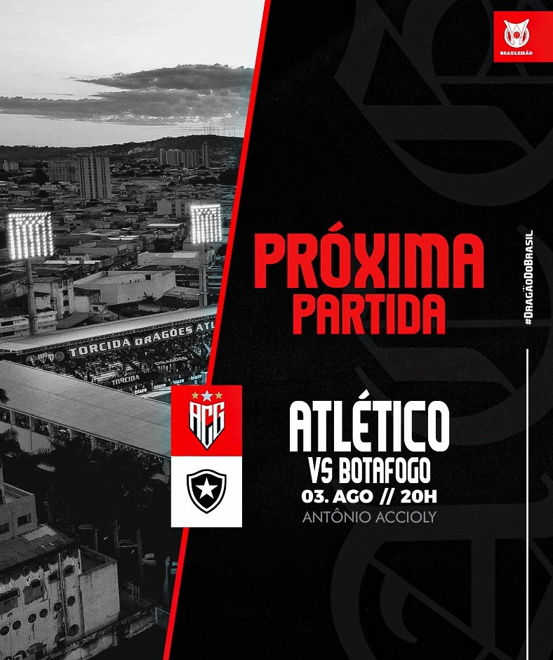ACGOficial's tweet photo. O Dragão vai em busca da vitória em casa! 🇹🇹🔥🏟️ #DragãoDoBrasil #OClubeDeTodos https://t.co/4Uf9xs2mVM