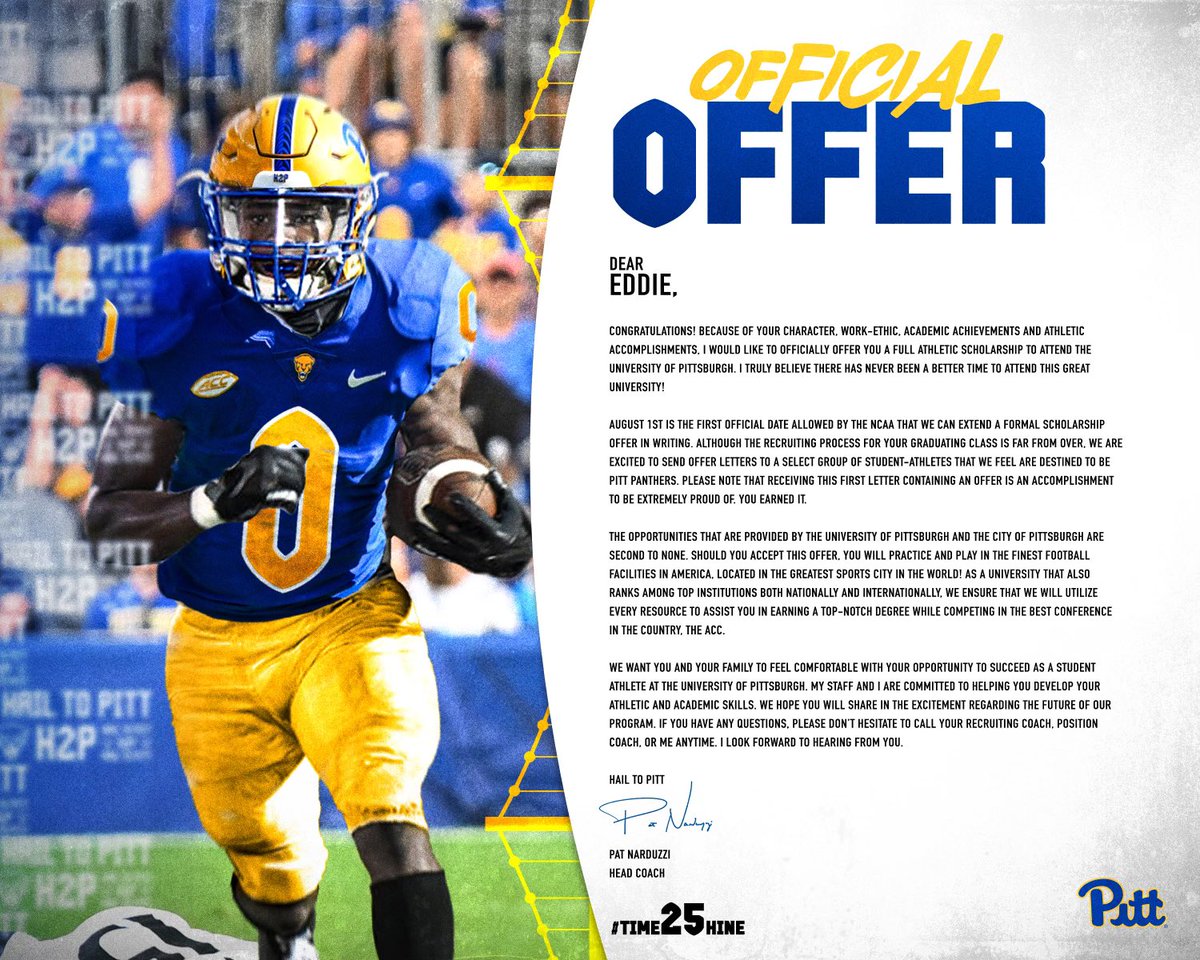 💙🤍 <a href="/CoachDuzzPittFB/">Pat Narduzzi</a> <a href="/LindseyLamar5/">Lindsey Lamar</a> <a href="/Kb1Raw/">Coach Kade Bell</a>